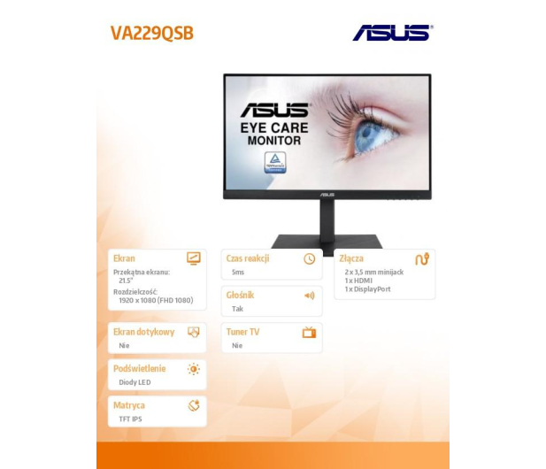 ASUS VA229QSB - 597744 - zdjęcie 7